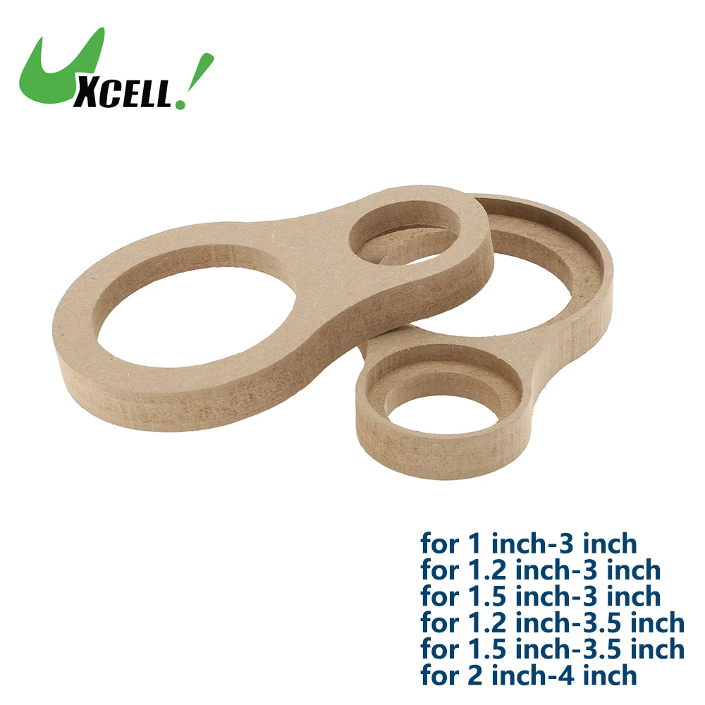 UXCELL 2 Pcs Universal Speaker Spacer Ring Adator Dual Rings Waterproof for 1