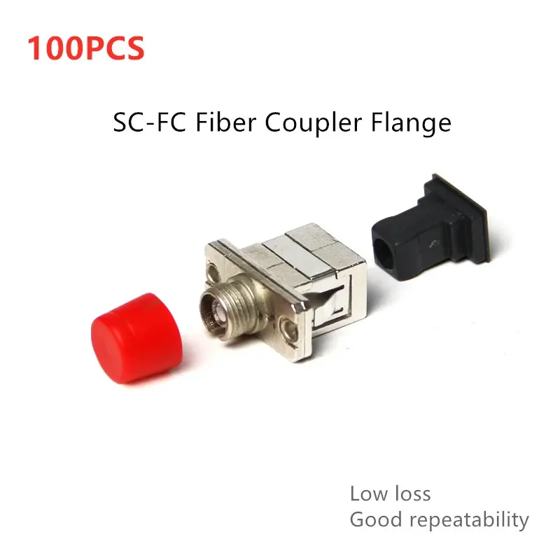 

Low Loss SC-FC fiber optic adapter Simplex flange coupler SC to FC Connector Fiber Optic Flange Optical Attenuator