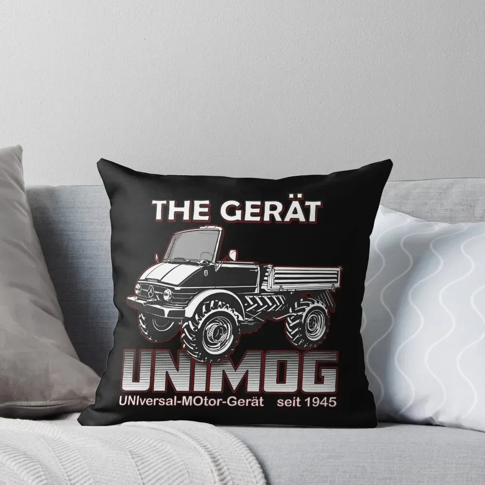 THE GREAT UNIMOG (UNIversal-MOtor-Ger?t) - on black Throw Pillow Rectangular Cushion Cover autumn decoration Pillow