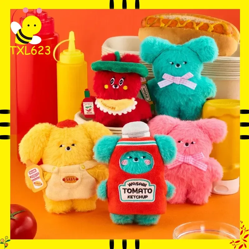 Wasabi الدب نكهة الانصهار زجاجة صلصة صغيرة المفاتيح Kawaii حار الراتنج سحر تحصيل حقيبة ملحق العصرية صندوق أعمى هدية #1