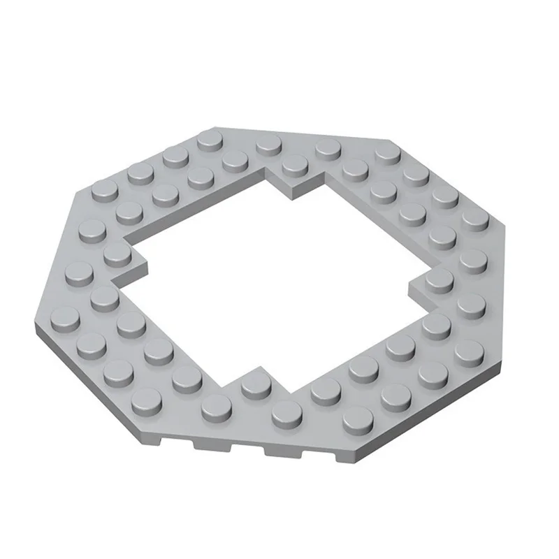 10 Stück 6063 Bauteile - 10x10 Diamantplatte & 6x6 Hohle Achteckplatte, MOC-Bausteine Kompatibel mit Großen Marken – Detail 3