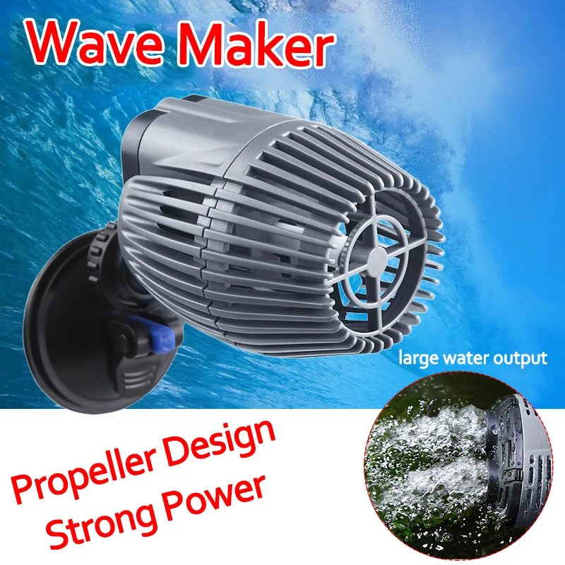 220V 4/6/8/12/24W 360° Rotating Wave Maker Aquarium Wavemaker Water Pump Submersible Aerobic Pump Water Circulation Pumps