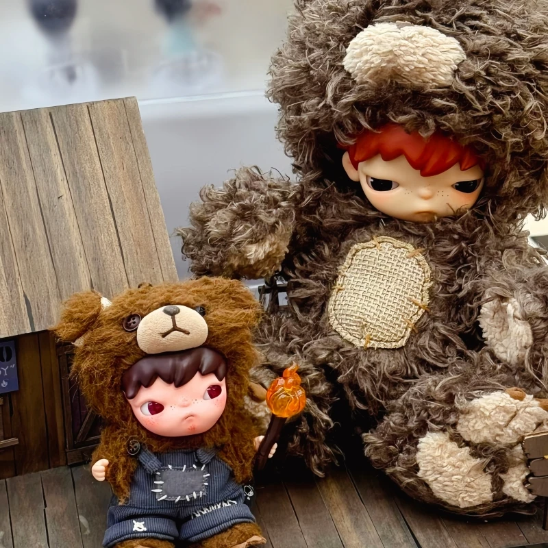 

Hot Selling Genuine Pop Mart Hirono Bear Vinyl Plush Doll Collectible Art Toy Soft Stuffed Animal Bag Pendant Creative Gifts