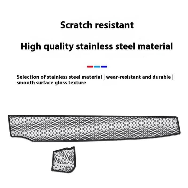 2PCS Car Front Water Drain Cover Engine Front Drain Cover Windshield Anti Blocking Protective Stickers For BMW 5 Series i5 G60