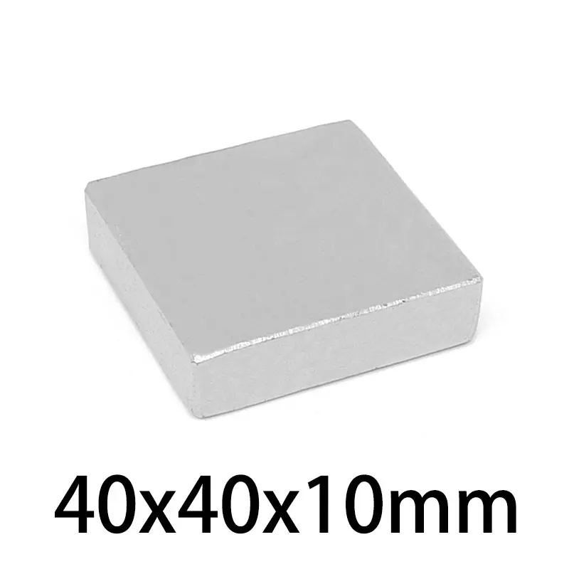 1/2/3pcs 40x40x10 mm Super Cuboid Block Magnets 40x40x10mm Neodymium Magnet 40mm*40mm Permanent NdFeB Strong Magnetic 40*40*10