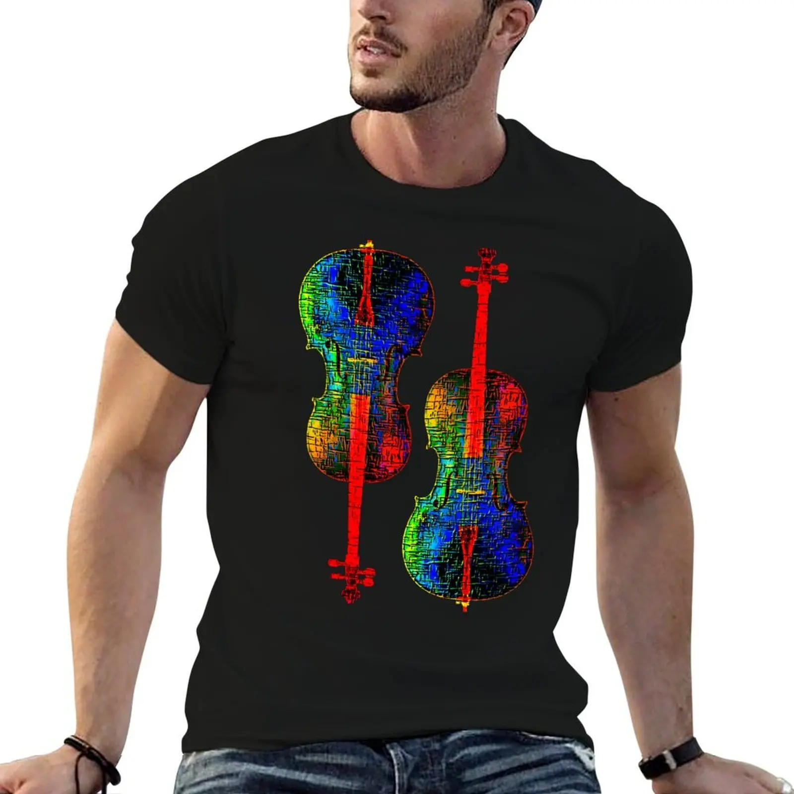 Cello Colors T-Shirt graphic t shirt vintage graphic shirts luxury clothes men