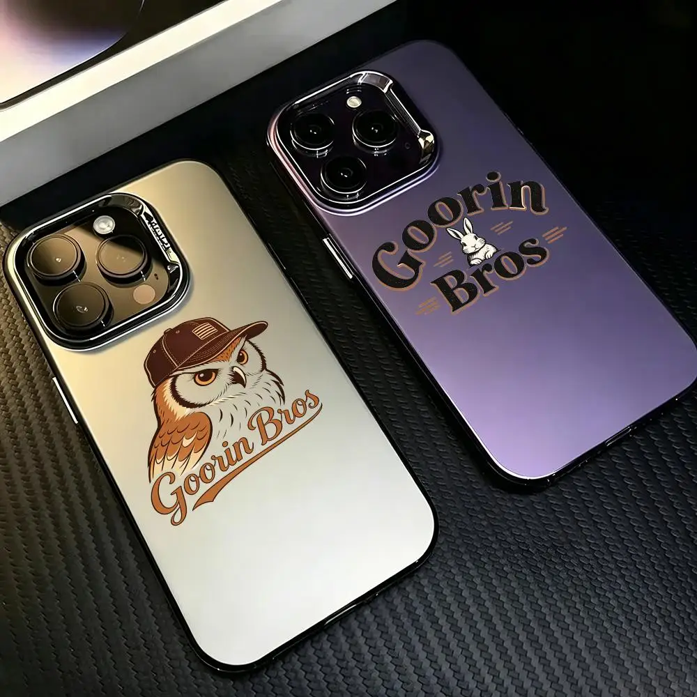 Funda para Teléfono G-Goorin Bros.S, Funda Plateada Colorida para iPhone 17/16/15/14/Pro Max, Universal para Múltiples Modelos