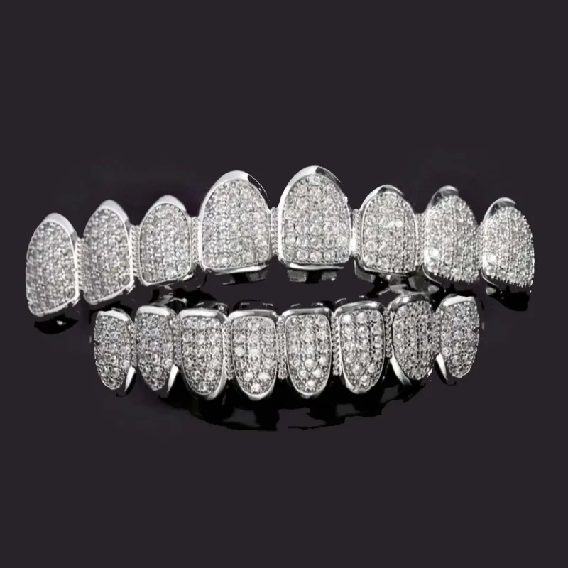 Dental guards, hip-hop braces, copper-inlaid zircon, non-fading dental ornaments, braces and accessories