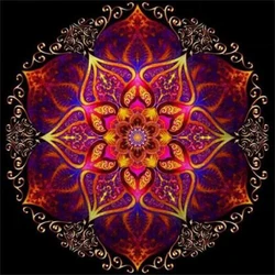 Mandala Flower DIY Embroidery 11CT Cross Stitch Kits Craft Needlework Set Printed Canvas Cotton Thread Home Dropshipping