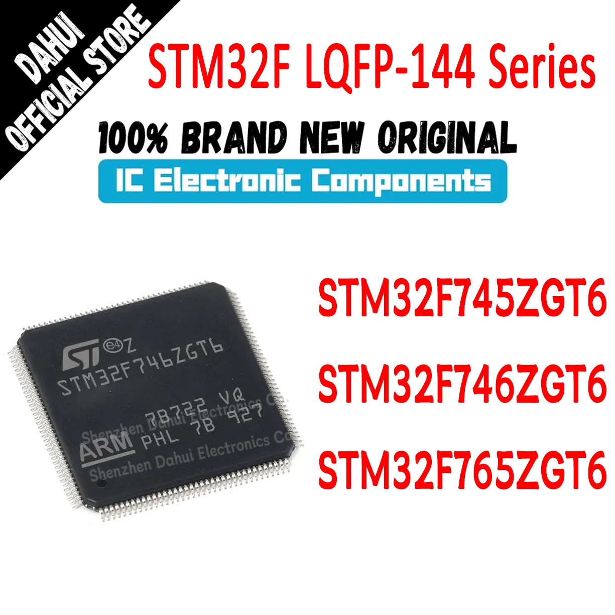 STM32F745ZGT6 STM32F746ZGT6 STM32F765ZGT6 STM32F745ZG STM32F746ZG STM32F765ZG STM32F745 STM32F746 STM32F765 IC MCU Chip LQFP-144