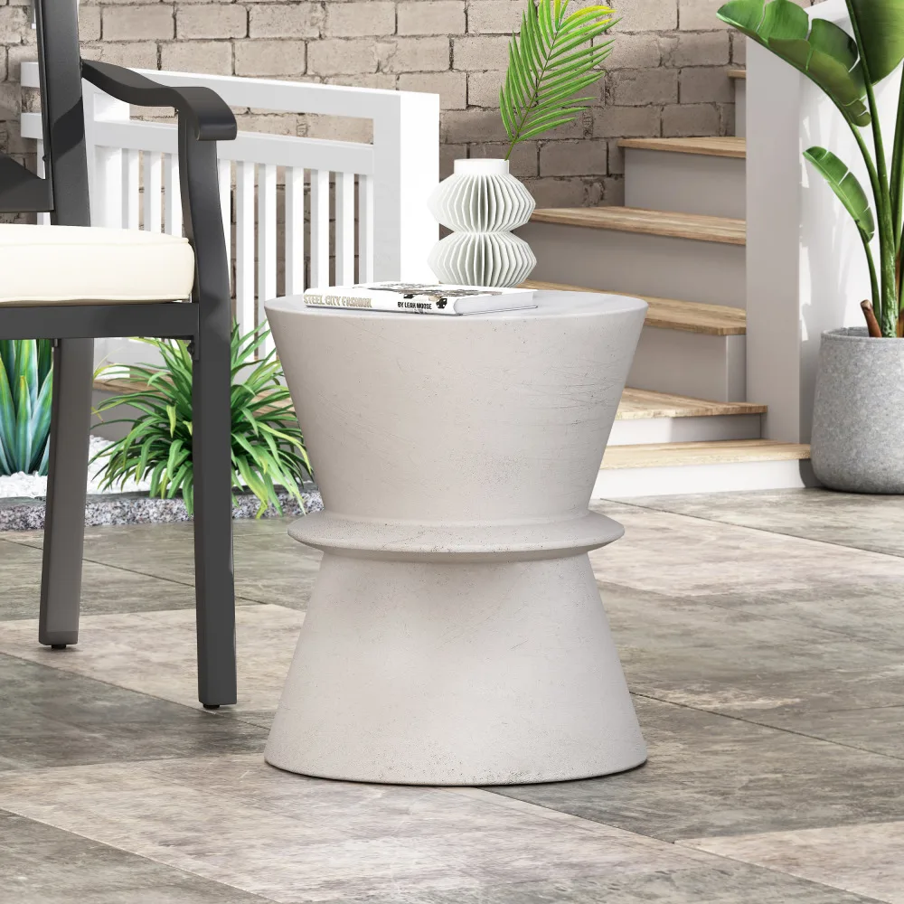 

Outdoor LightWeight Concrete Side Table
