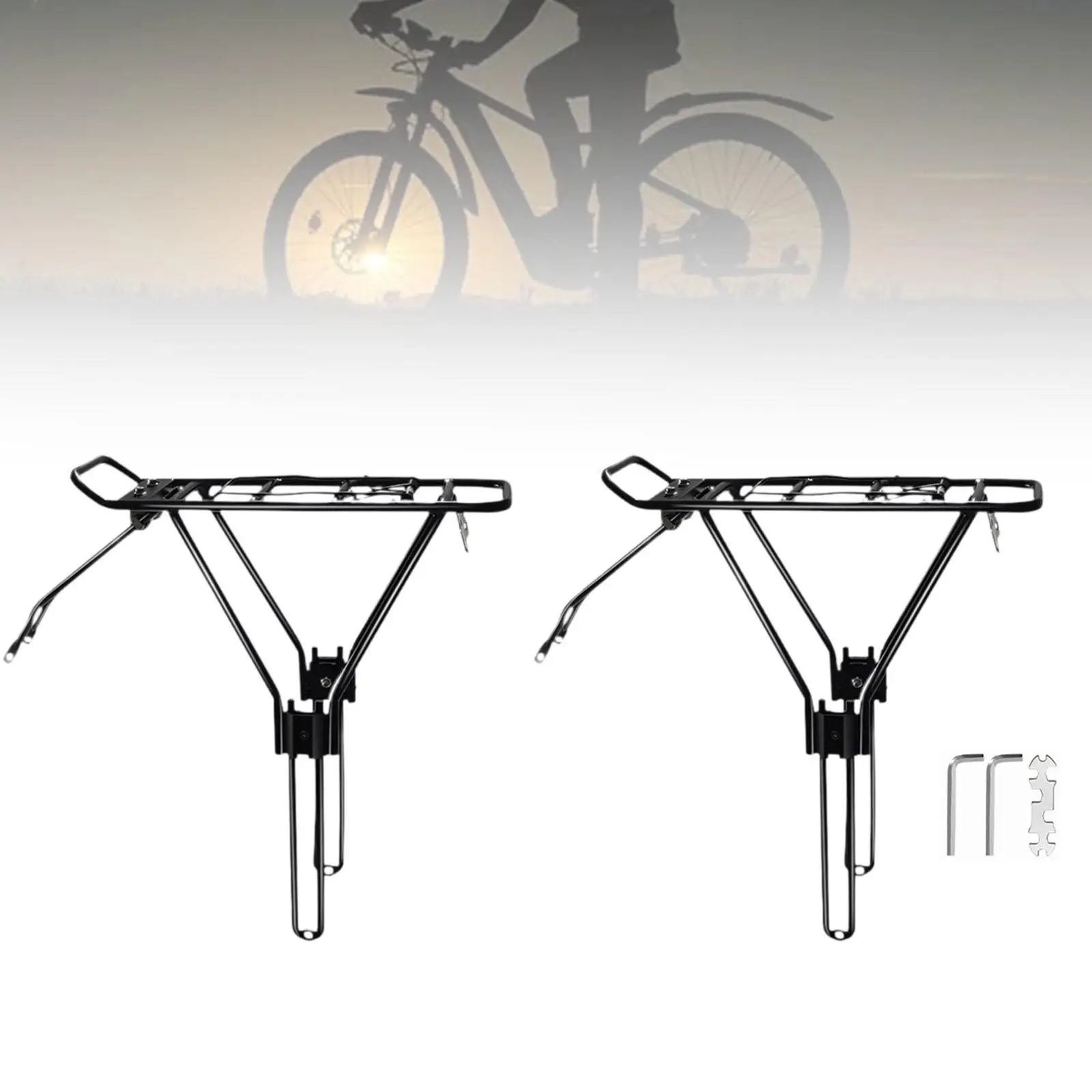 Rear Bike Rack Bicycle Rear Rack Food Delivery Shelf Aluminum Alloy Universal Bicycle Rear Cargo Rack Rear Bicycle Luggage Rack