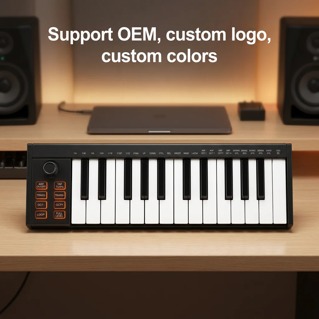25 Keys MIDI Controller Bulk Supply For Wholesaler Trader Velocity Sensitive Keyboard Controller Shop