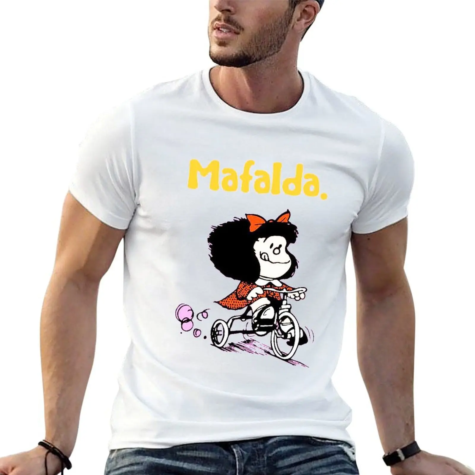

NEW-MAFALDA T-Shirt t shirts for man graphic funny t shirt man cotton T-Shirt