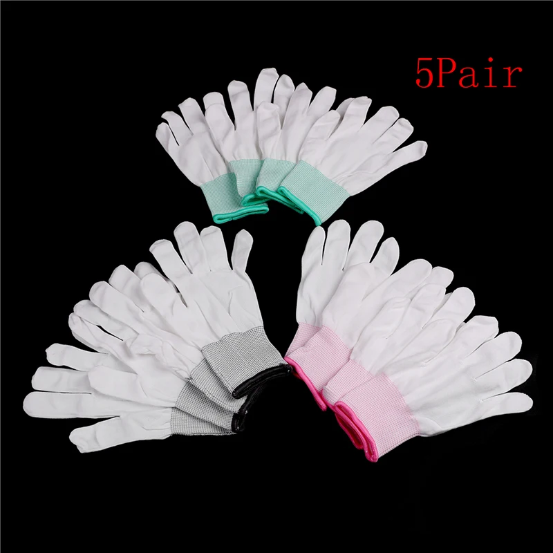 5Pair=10pc ESD Electronic Working Glove Antistatic Glove Anti Static Pu Palm Coated Finger PC Antiskid For Finger Protection