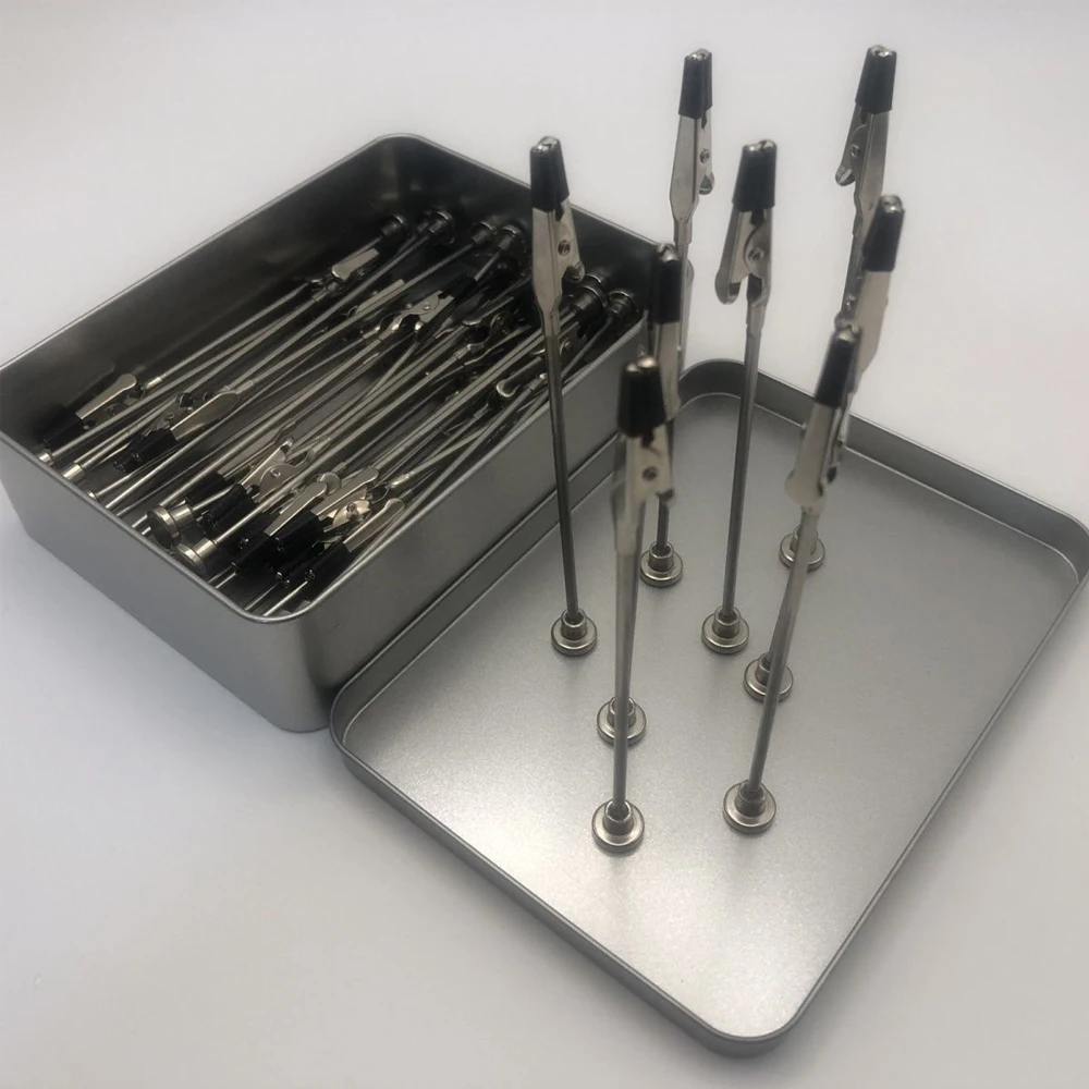 

Model Kit Handicraft Coloring Tool Painting Alligator Clip Sticks with Magnetic Force Stand Base for Airbrush Hobby Parts