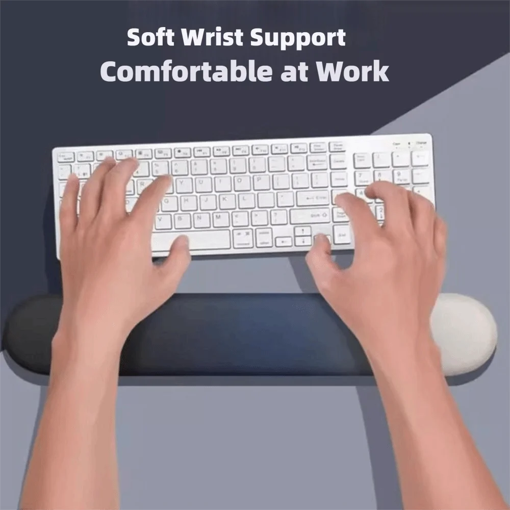 Memory Foam Keyboard Wrist Rest Set Rubber Gradient Design Mouse Pad Set Non Slip Base Ergonomic Support Ergonomic Wrist Rest
