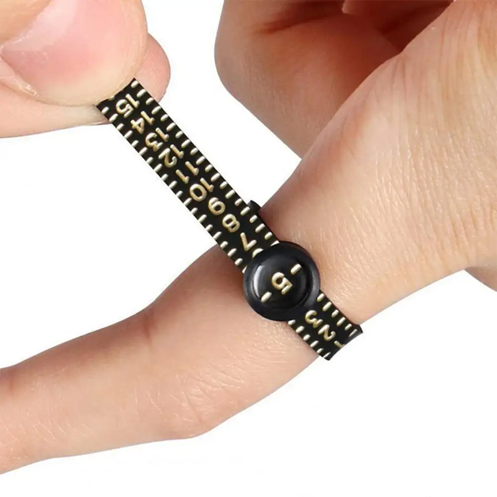 Ring Sizer Ferramenta de Medição com Lupa, Ring Ruler Excurate Size Identification, Ring Resizing Solution