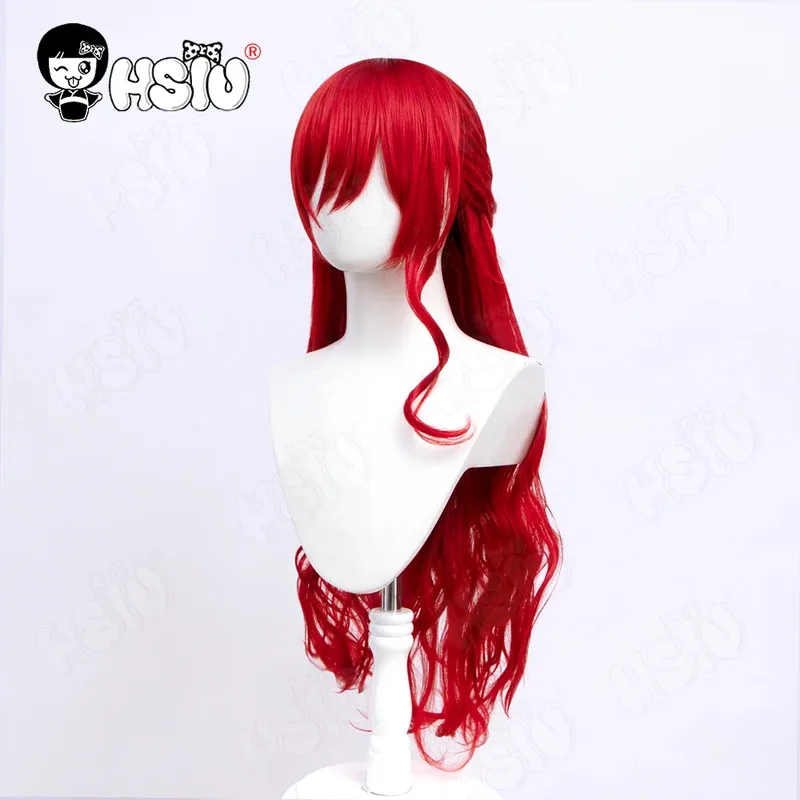CyHimeko Cosplay Wig Fiber synthetic wig Game Honkai Star Rail Cosplay Wig「HSIU 」Big red long curly Wig+Wig Cap view 3