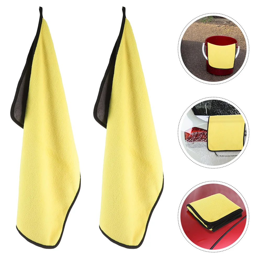 

2Pcs Motorcycle Bike Cleaning Cloth Reusable Multi-Use Dry Towels Portable Car Supply Cleaning Cloth Multi-Function Drying Towel