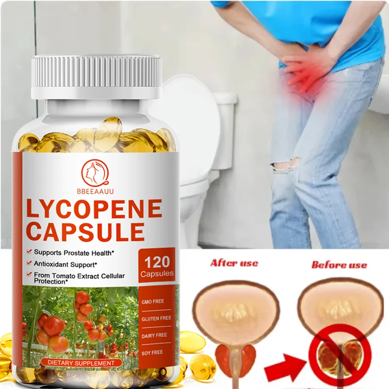 

BEWORTHS Lycopene Capsules Support Prostate and Bladder Health, Alleviate Urinary Tract Pain, Male Reproductive Health Support