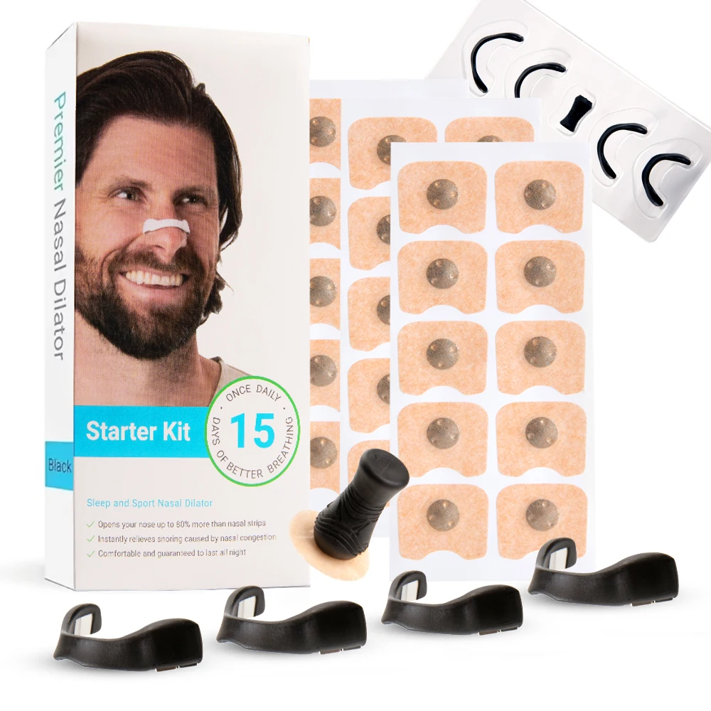 Nasal Breathing Strips Kit Magnetic Nasal Dilator Strips Sport Nose Strips Intake Improve Sleeping Reduce Snoring Breathe Better