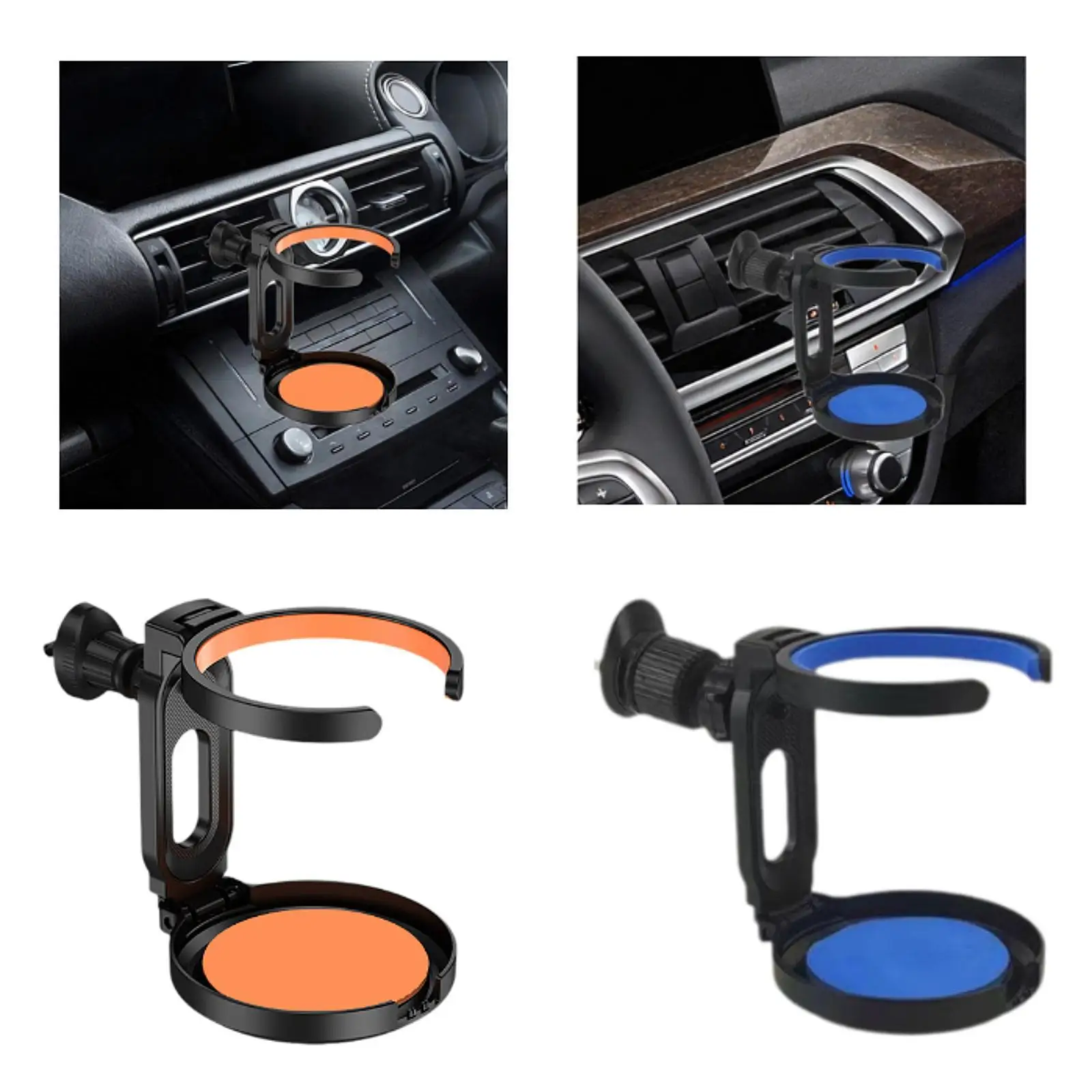 Car Cup Holder for Car Air Vents Fold Air Outlet Drink Mount Stand Beverage Holder Car Outlet Air Vent Mount for Mugs Juice