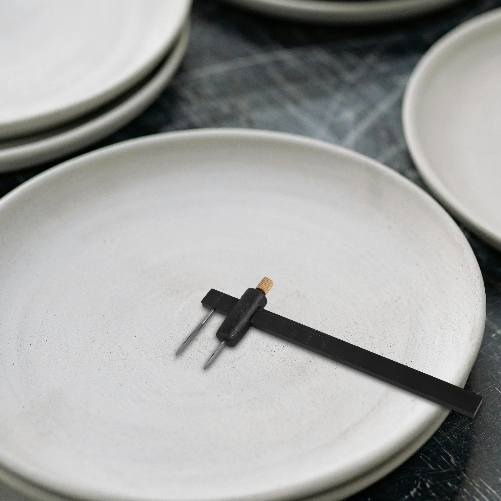 Штангенциркуль из пластиковой глины для скульптуры, твердые полированные точки, легкий внешний измерительный инструмент для рукоделия, резьбы, моделирования