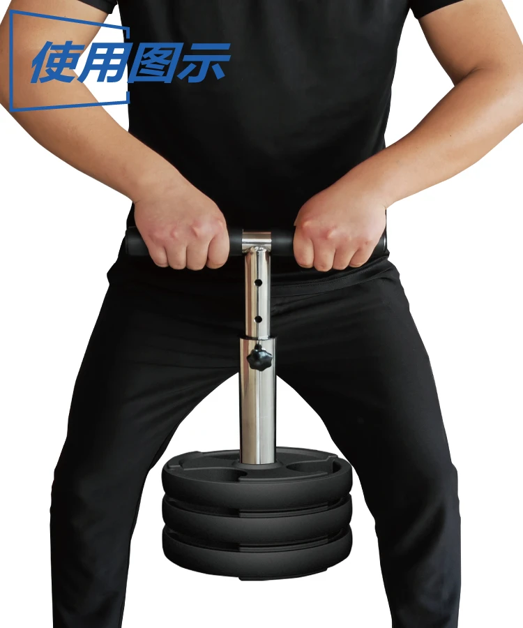  Adjustable weight kettlebell,stainless steel kettle swing bell,large hole barbell plate rod, fitness equipment, kettle handle