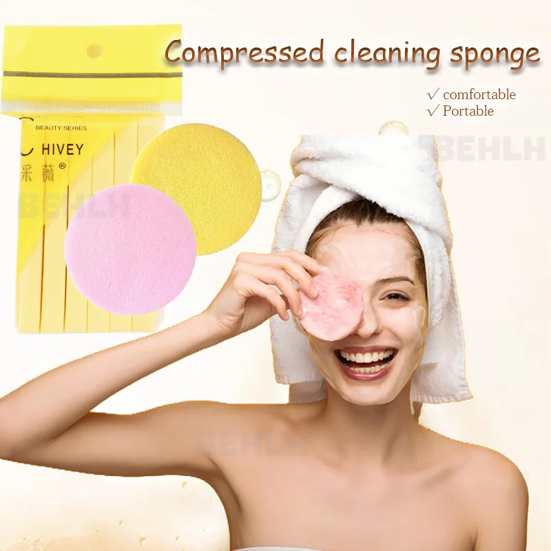 Compressed Cleaning Sponge exfoliating cottonFacial Clean Washing Pad Remove Makeup Skin Care Tool