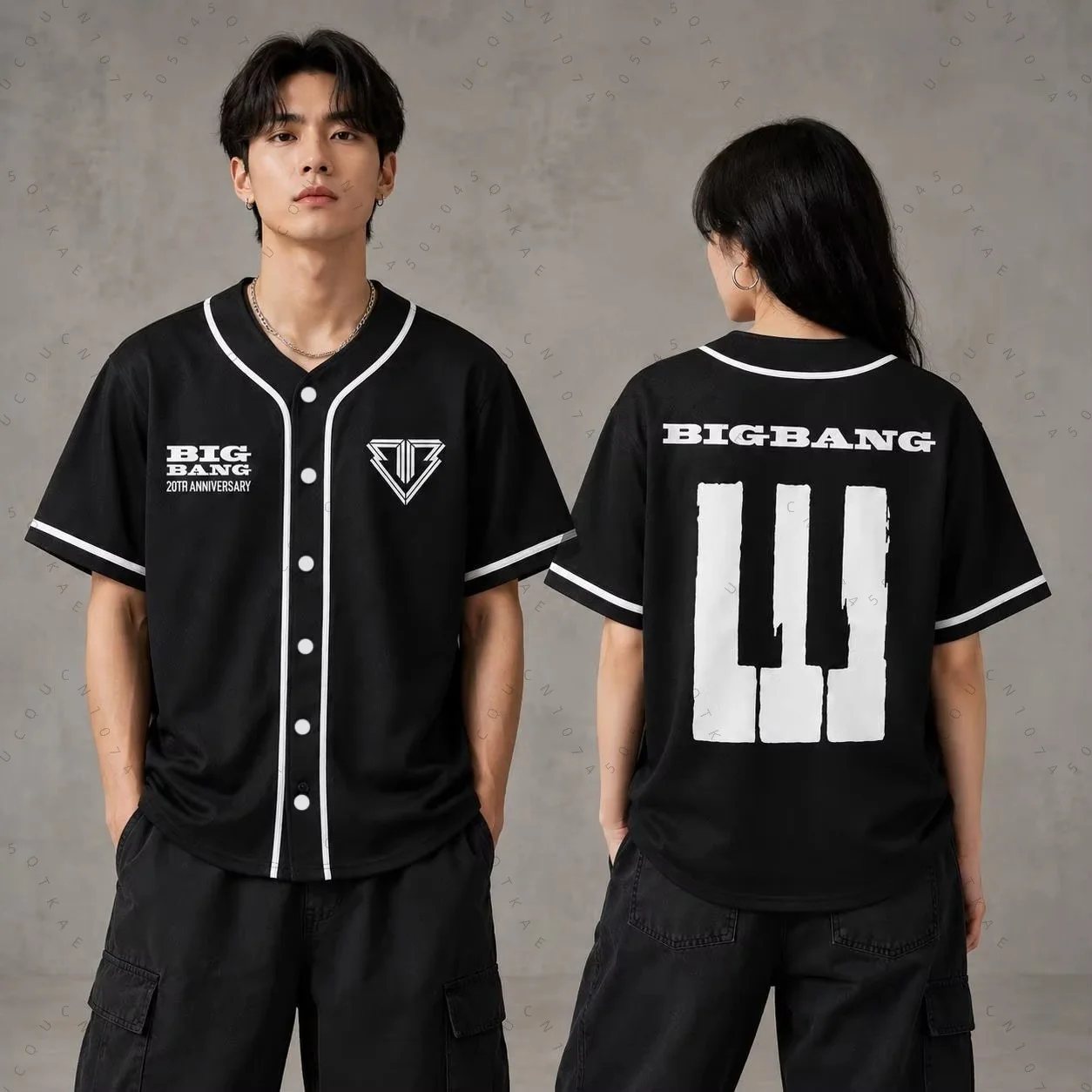 Bigbang 20. Jubiläumskonzert 2026 Welttournee T-Shirts G-Dragon Daesung Fans Weat Herren Damen Kinder Eltern-Kind Baseballjacke – Detail 9