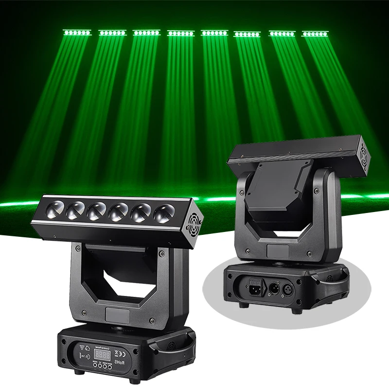 Unlimited Rotate Led Batten Beam Moving Light 6x20W RGBW Led Scan Moving Head Disco Stage Lighting Party DJ Holiday