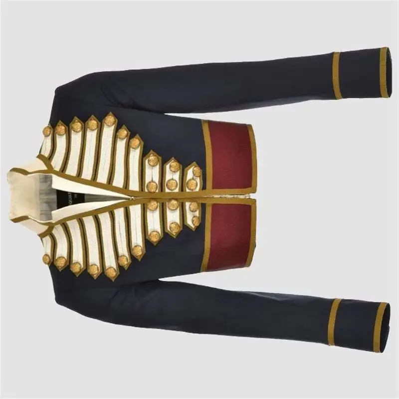 

Women Gothic Military Hussar Costume 18th Century Victorian Army Officer Crop Coat Regency Spencer Jacket Civil War Outfits