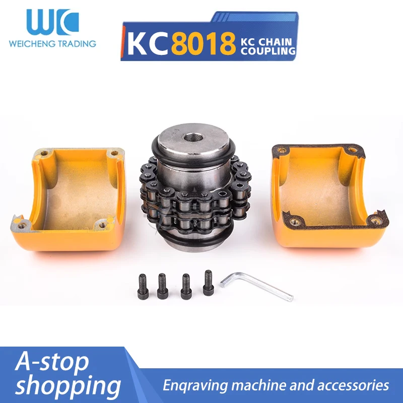 

KC8018 22-80KC Chain Coupling Coupler Housing GL Roller Chain Coupling Housing Gear Sprocket Coupling Protective Housing