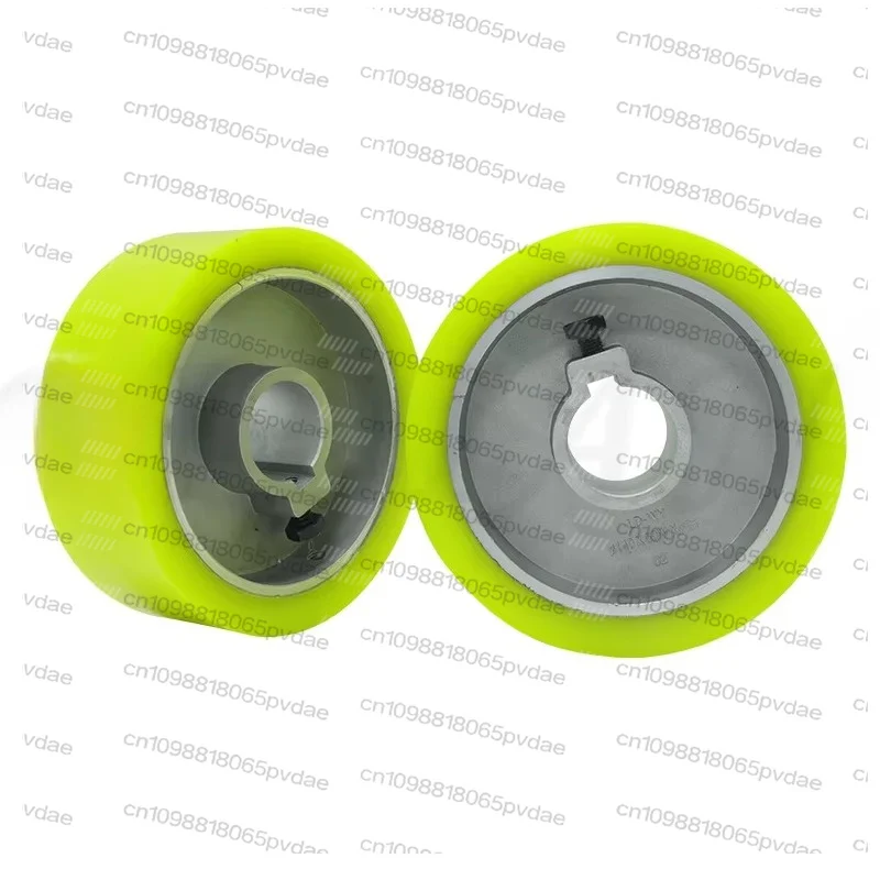 Tool Parts2PCS PU Rubber Wheel  Four Sides Planer Durable Aluminum Core Polyurethane Wheel for Woodworking Machinery Accessories