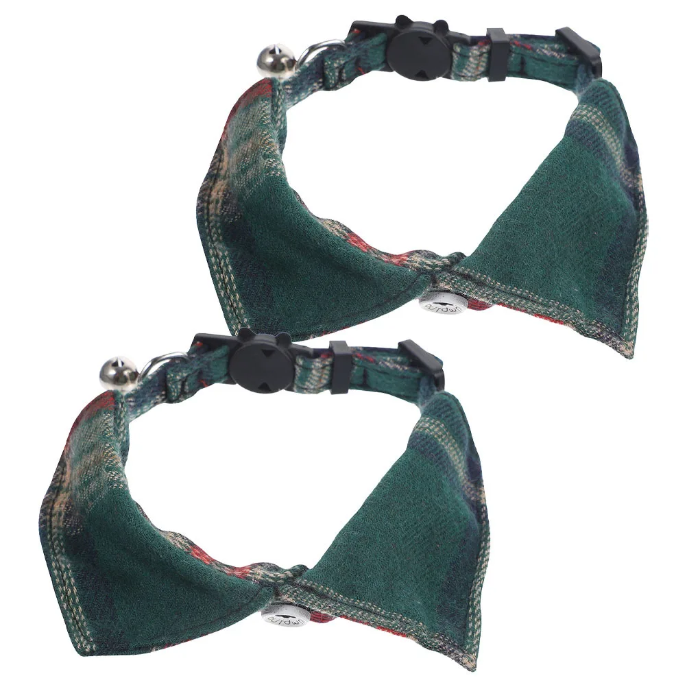 

2 Pcs Cat Collar Accessories Comfortable Kitten Collars with Bell Pet