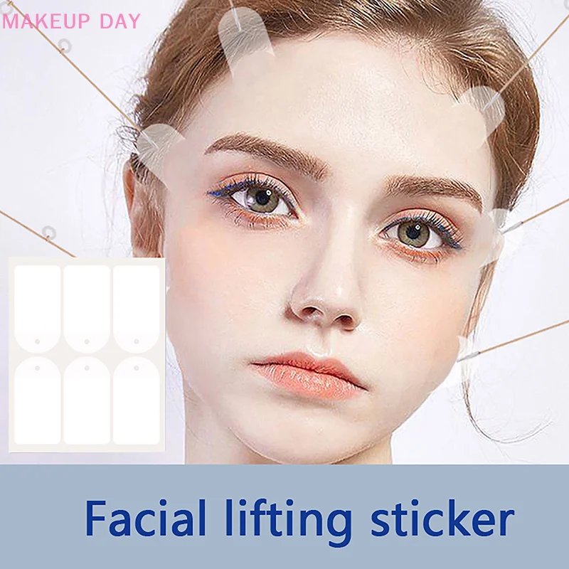 18Pcs Invisible Thin Face Stickers V-Shape Fast Lifting Facial Lift Up Neck Eye Double Chin Wrinkle Makeup Tape