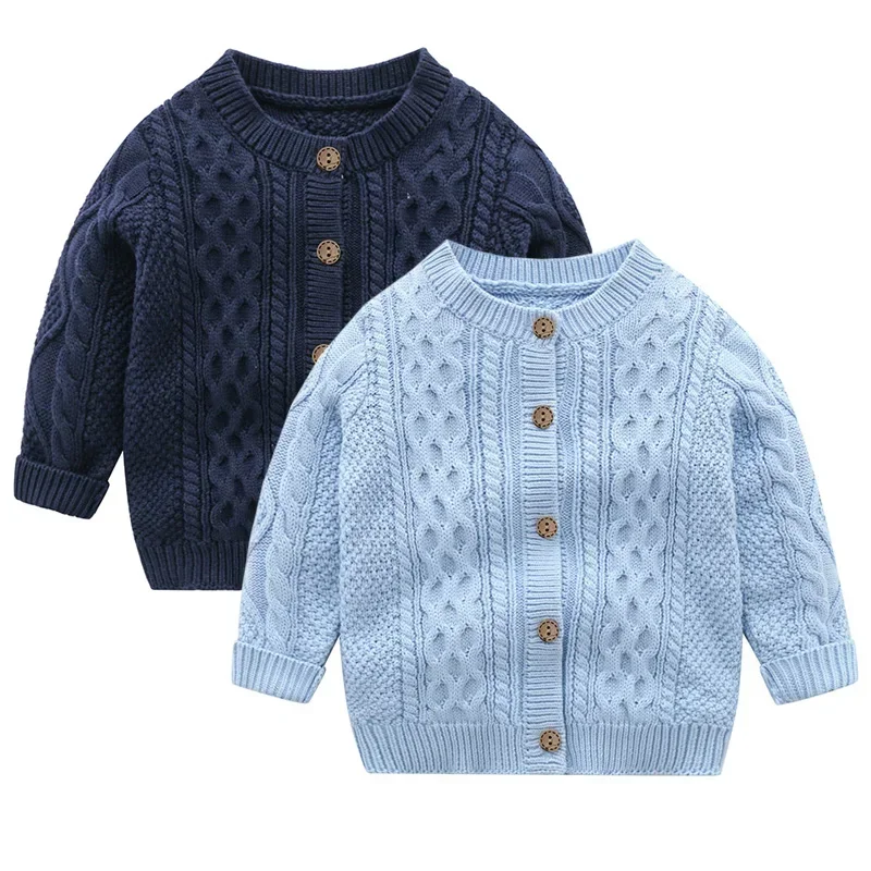 Giacca stile coreano abbigliamento per bambini neonato ragazzi ragazze Cardigan lavorato a maglia autunno primavera bambino neonate ragazzo maglione