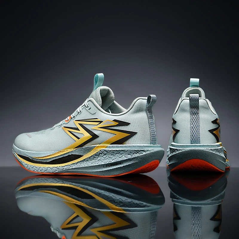 Carbon Plate Marathon Men Sports Running Shoes Air Cushion Lightweight Women Athletic Gym Sneakers Hiking Jogging Footwear image 2