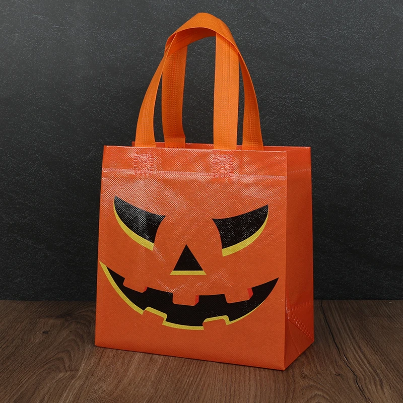 8-24Pcs Halloween Vlies Geschenk Taschen Kürbis Geist Süßigkeiten Snacks Verpackung Tasche Halloween Party Home Decor liefert Kinder Gefälligkeiten – Detail 5