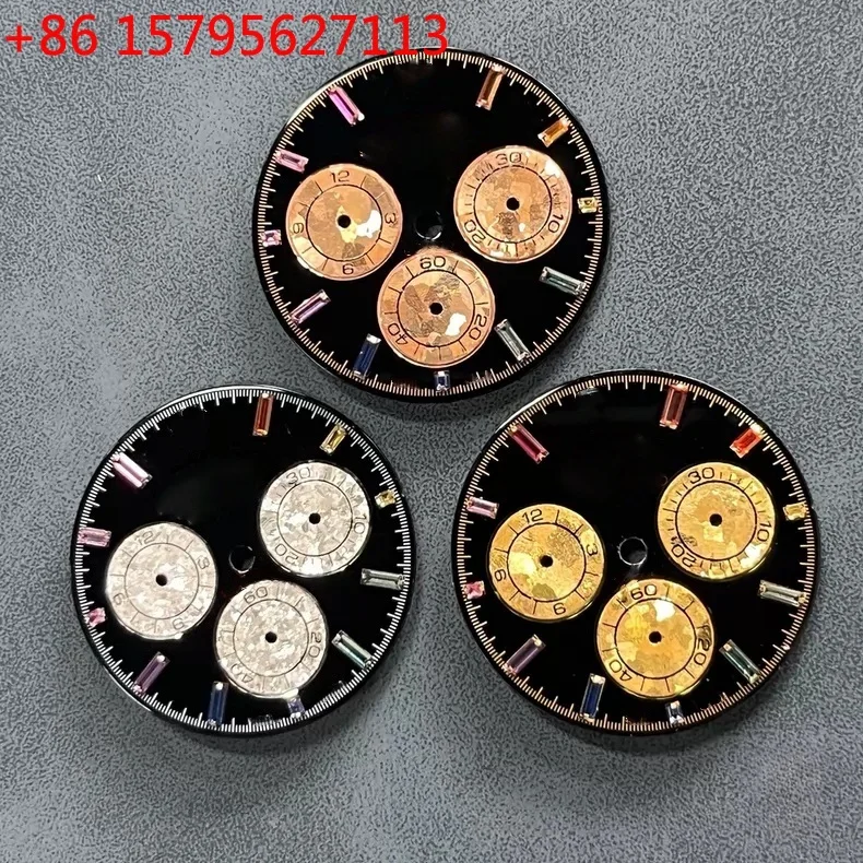 Customized Rainbow Watch Dial for RX Daytona 4130 4131 Movement