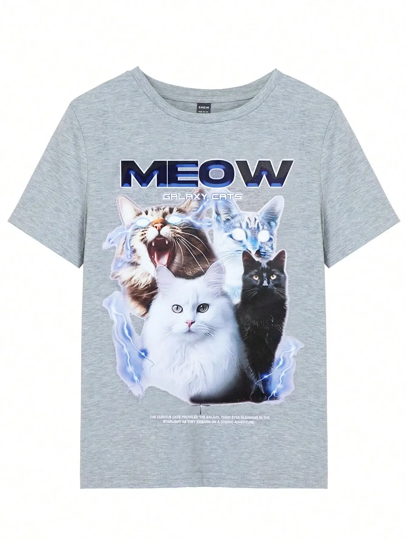 100% Cotton Women T-Shirt Vintage Funny Cats Printing Short Sleeve Teessummer Street Fashion Tops O-Neck Loose Female Clothes