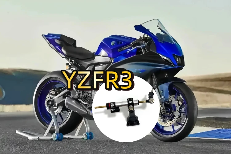 

Motorcycle Steering Damper Bracket Stabilizer Support For yamaha YZF R3 yzfr3 2019-2024 Speed Wobble Safety Accessories