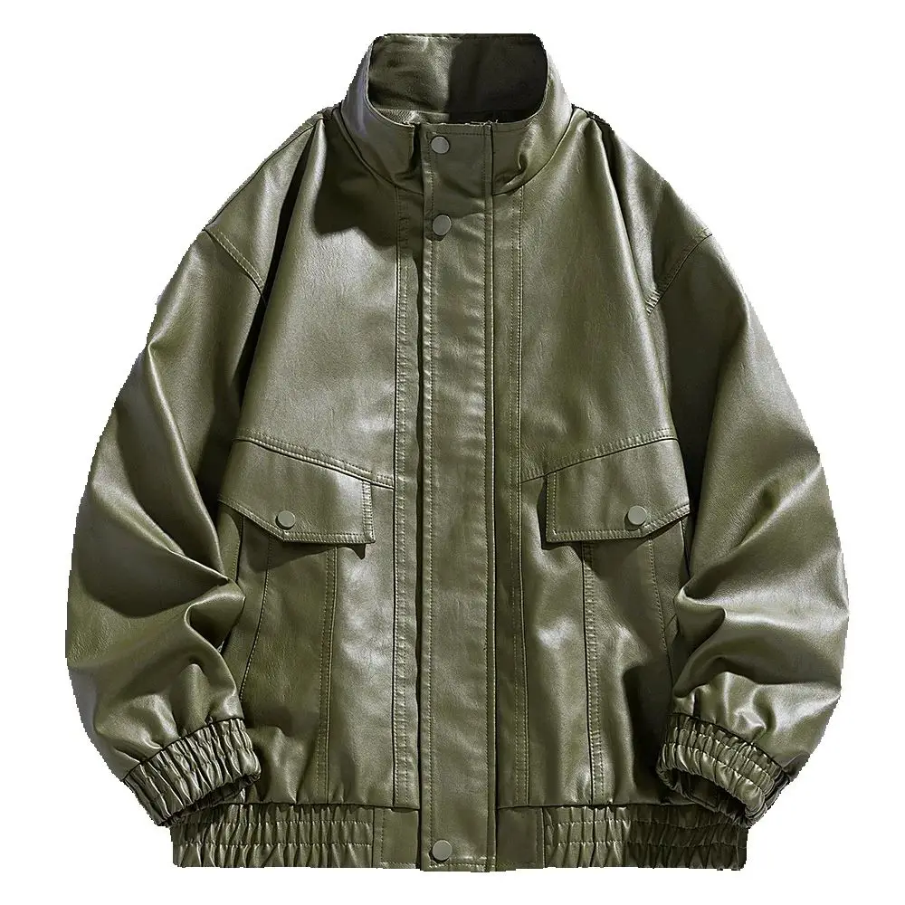 Men's Fashion PU Leather Jacket for Spring And Autumn 2025 - Fine Texture Durability Comfort