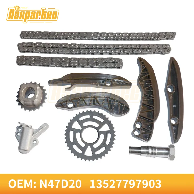 Engine Timing Chain Kit For BMW MINI E60-E92 1.6 2.0 Diesel N47 D20 11318570649 11317797516 13528572504 11318506652 13527797902