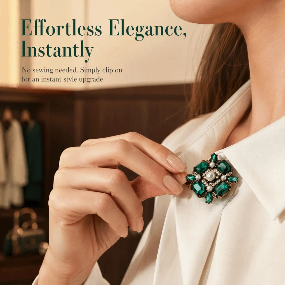 High-quality Floral Rhinestone Collar Buttons No Sew Beaded Pearl Detachable Decorative Buttons Vintage Floral Flower