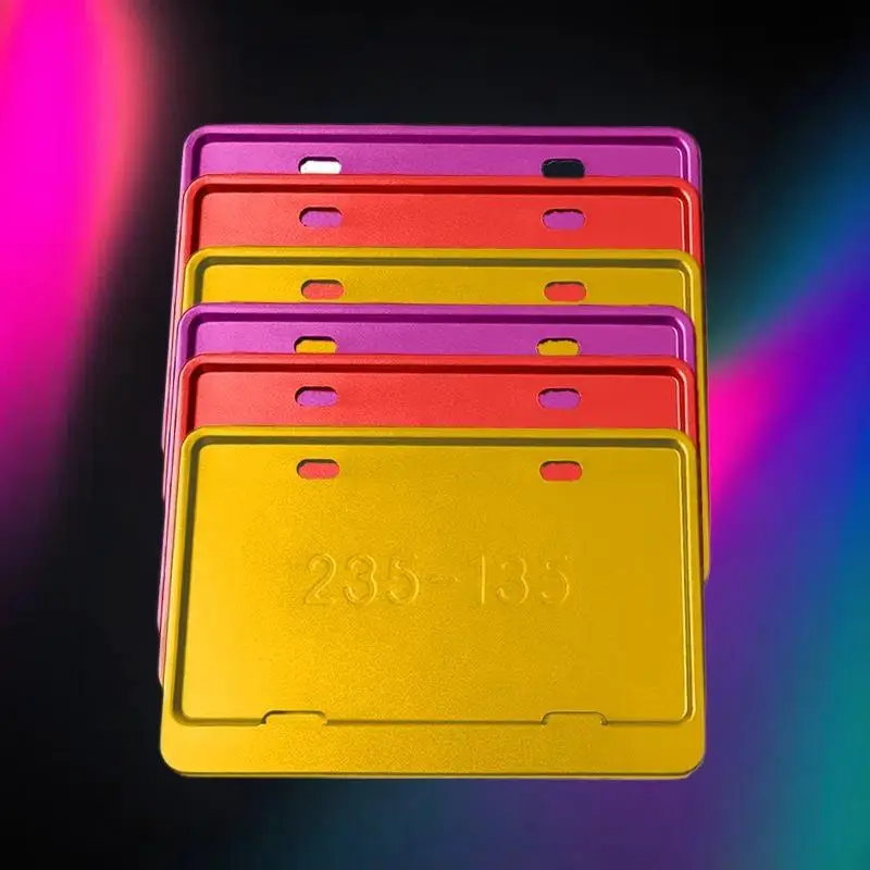 حامل لوحة ترخيص الدراجة النارية العالمي المتين؛ ملحق إطار لوحة الترخيص لتحديث الدراجة النارية #5