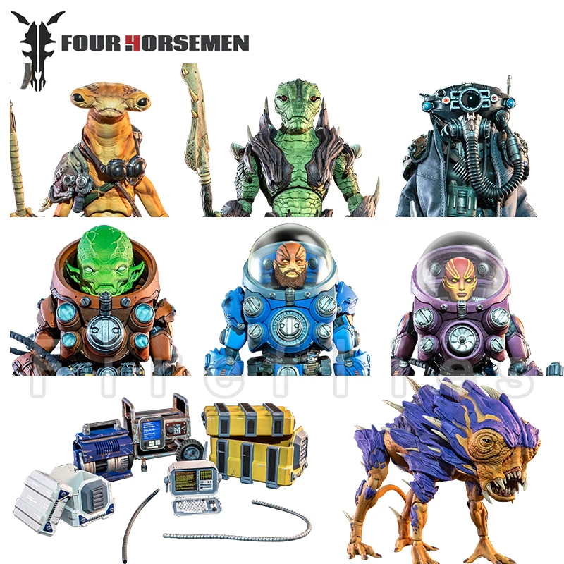 

1/12 6inch Four Horsemen Studio Mythic Legions Action Figure Cosmic Legions Oxkrewe Book One Thraxxon