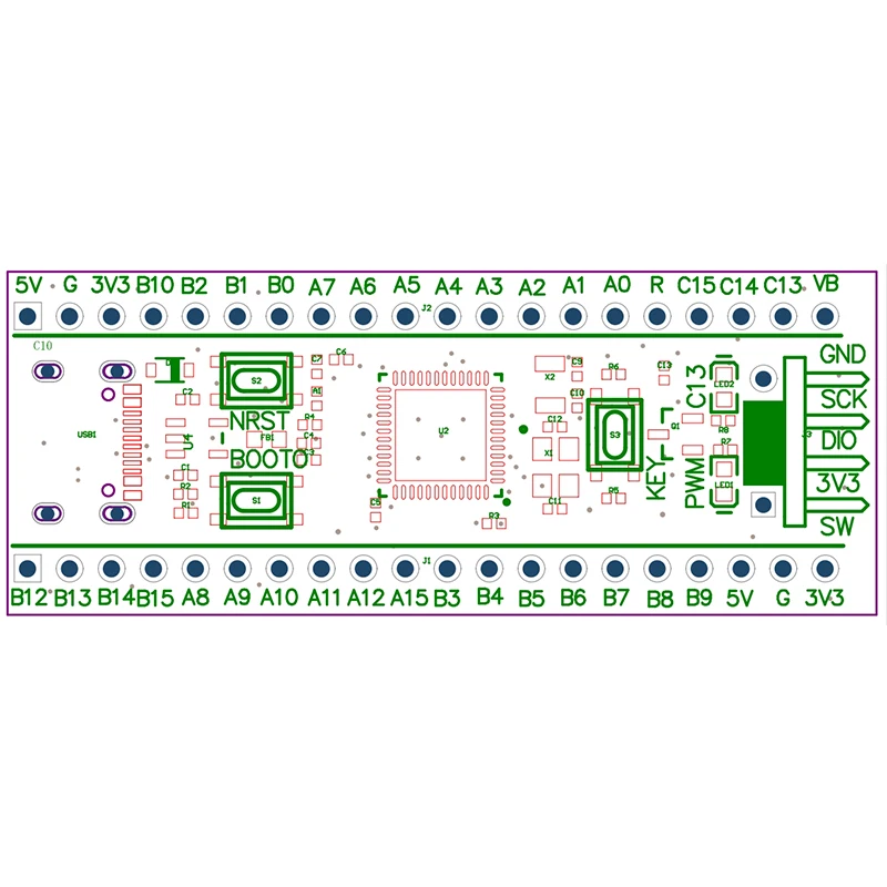 Javino STM32F401RCT6 / STM32F401CCU6 core Board System Board MicroPython development Board