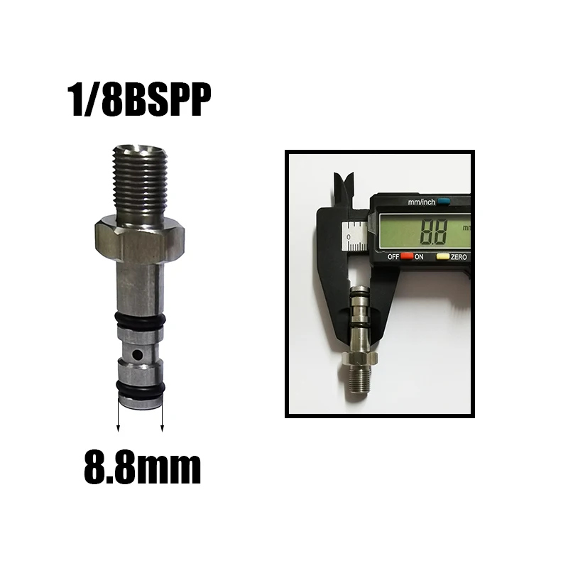 New Air Filling Charging Probe HPA Adapter Adaptor Evanix Logun Webley FX Hatsan 1/8BSPP 8mm Quick Disconnect